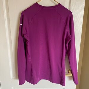 Nike Purple Performance Long Sleeve Top thick